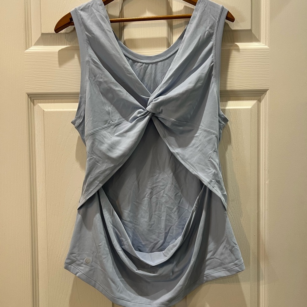 Lululemon Athletica Fitted Blue Tank Top